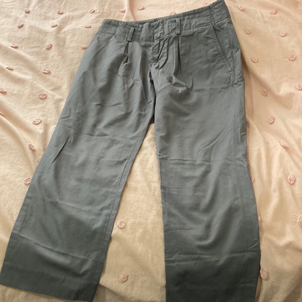 Banana republic gray cropped pants